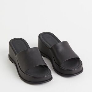 Black Mule Slippers